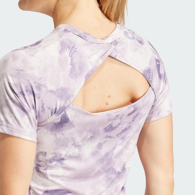 Camiseta Train Essentials AOP Flower Tie-Dye