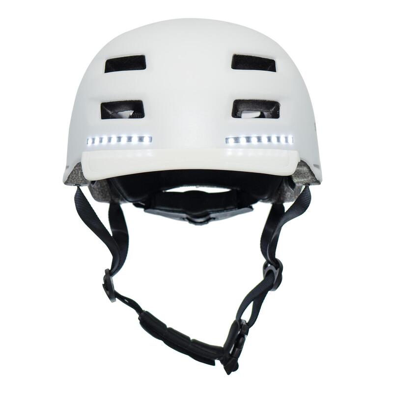 Casco Inteligente smartGyro Smart Helmet Max, Patinetes y Bicicletas, L White