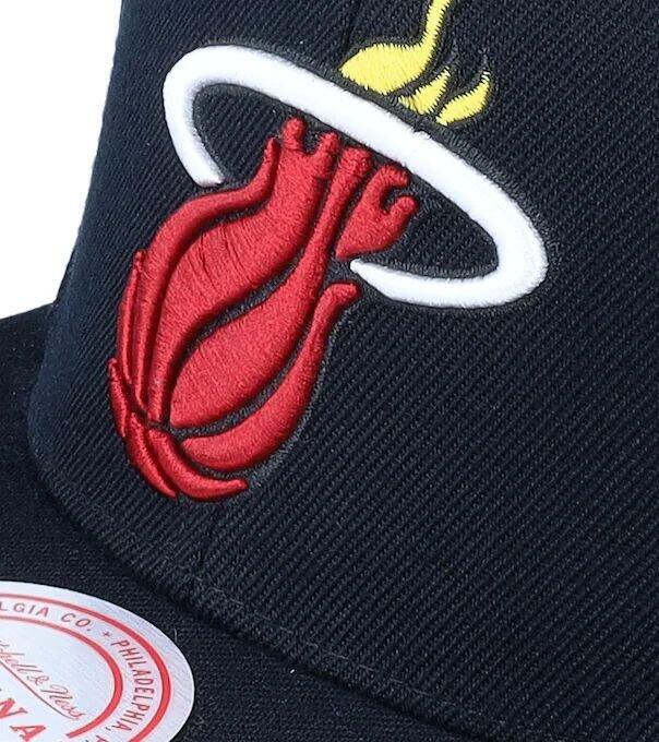 Czapka z daszkiem do koszykówki Mitchell & Ness NBA Miami Heat czarna 5/5