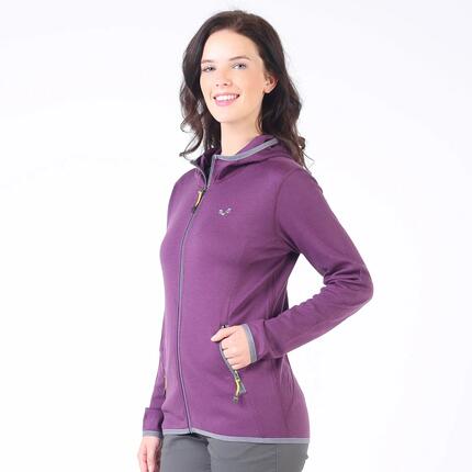 Marin - Damska Bluza z Kapturem z 100% Wełny Merino - 230 g/m² S, Zielony