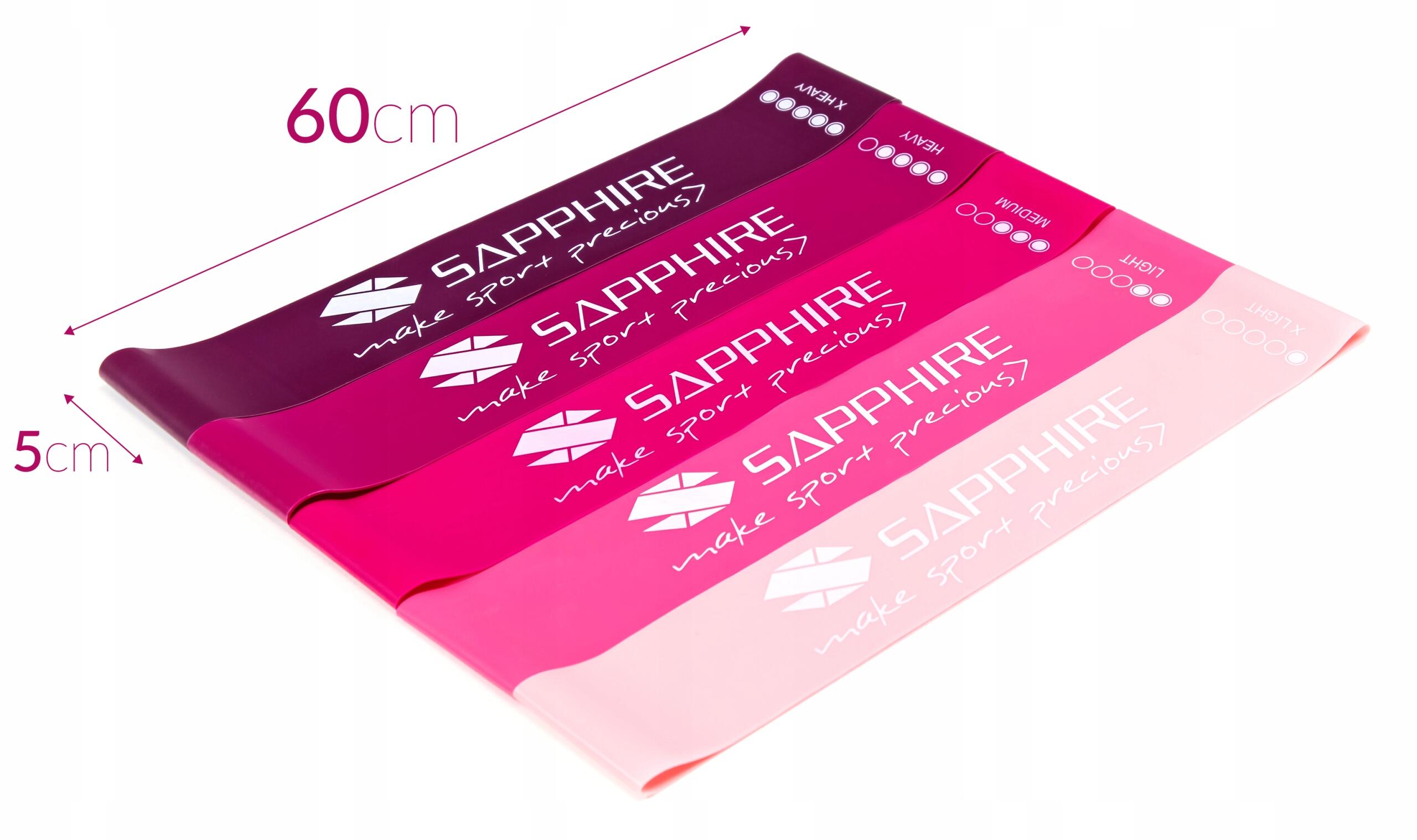 Zestaw gum oporowych Sapphire SG-1314 5 szt. mini band 4/7
