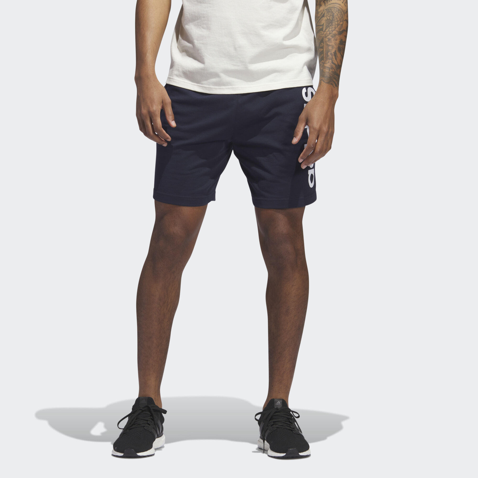 AEROREADY Essentials vertical logo jersey shorts