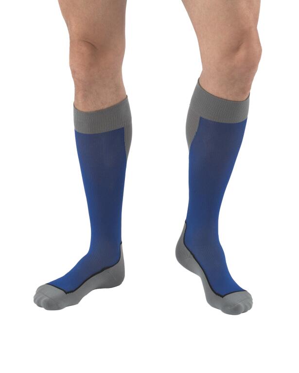 Jobst Unisex Knee High Compression Socks - Royal Blue - Large 2/3