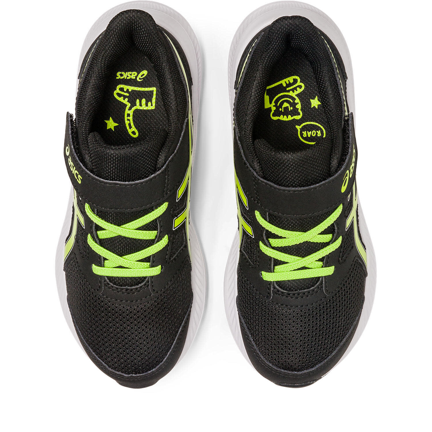 Zapatillas Multideporte Niños - ASICS Jolt 4 PS - Black/Lime Zest 6/7