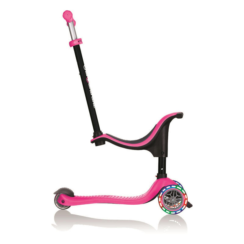 Globber draisienne / Tricycle | GO UP Sporty Lights with Stabilisateur | Rose