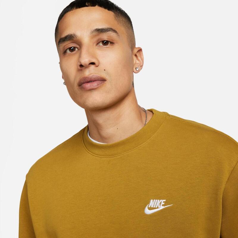 Blouse Nike Sportswear Club French Terry Crew, Geel, Mannen