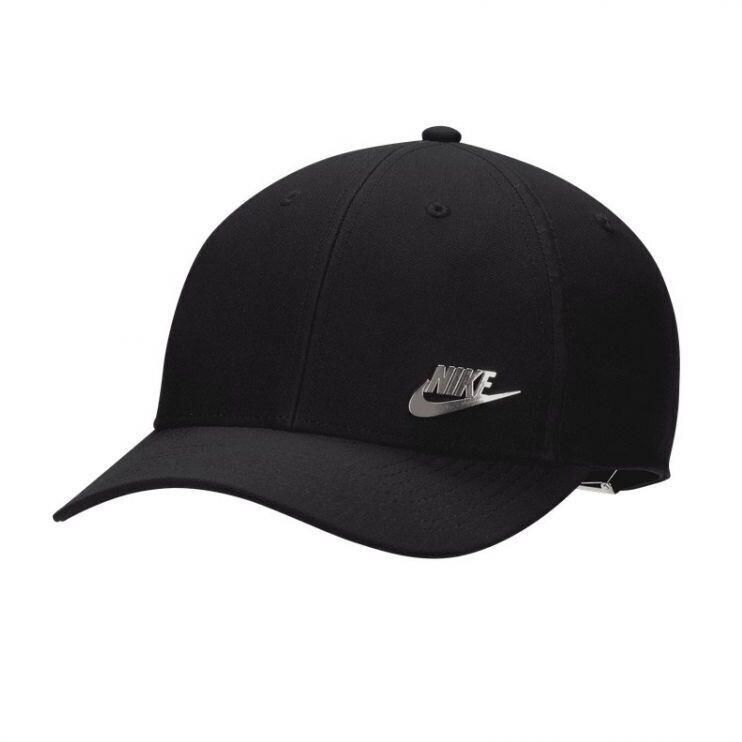 Sapca unisex Nike Dri-FIT Club Structured Metal Logo, Negru