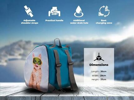 Pokrowiec na buty narciarskie dla dzieci Snowsport Cats