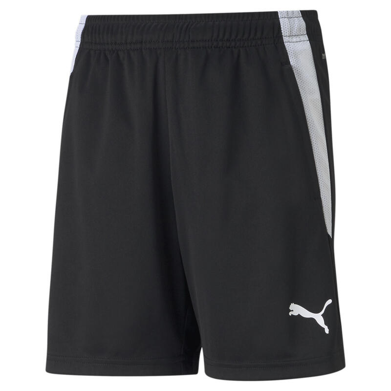 teamLIGA voetbalshort voor jongeren PUMA Black White