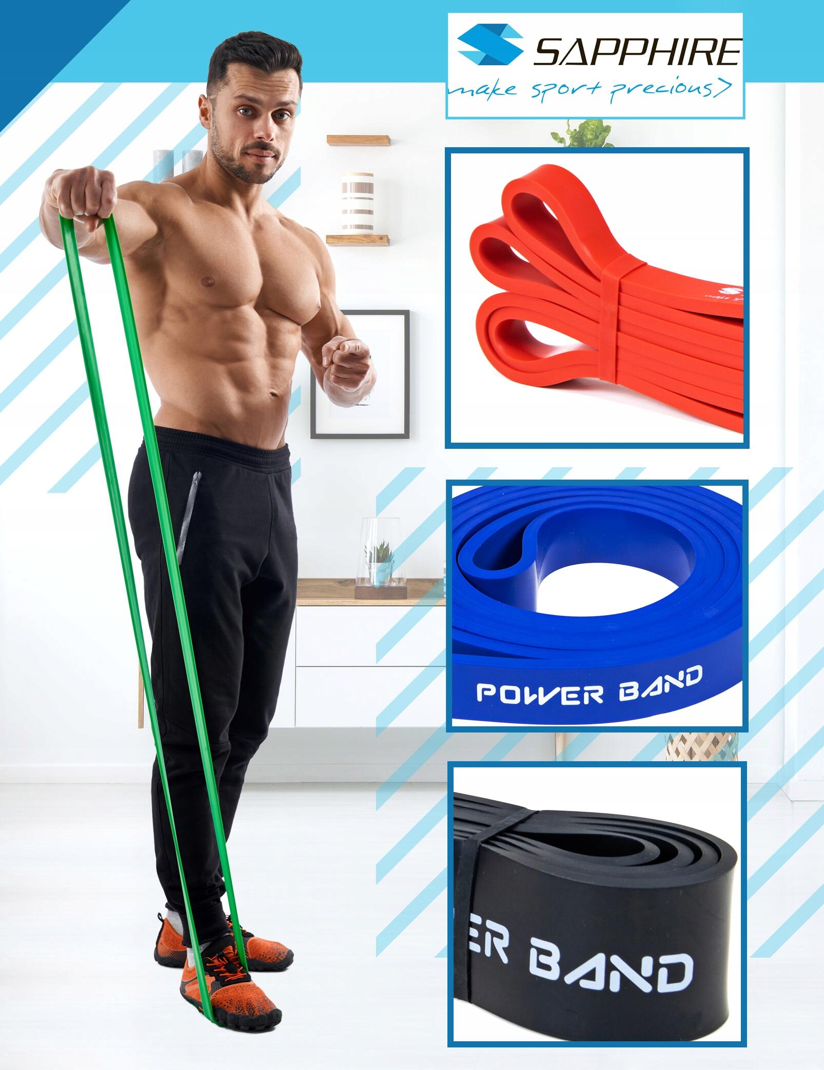 GUMA oporowa POWER BAND taśma DO ĆWICZEŃ 16-39 KG 3/7