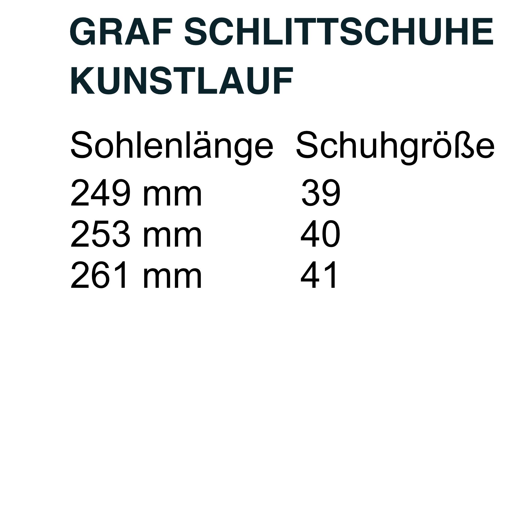 Kunstlauf Schlittschuhe Graf V2 Top Schlittschuh mit Polsterung Größe 39 40 41 4/5