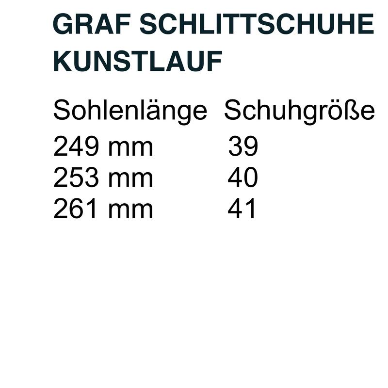 Kunstlauf Schlittschuhe Graf V2 Top Schlittschuh mit Polsterung Größe 39 40 41