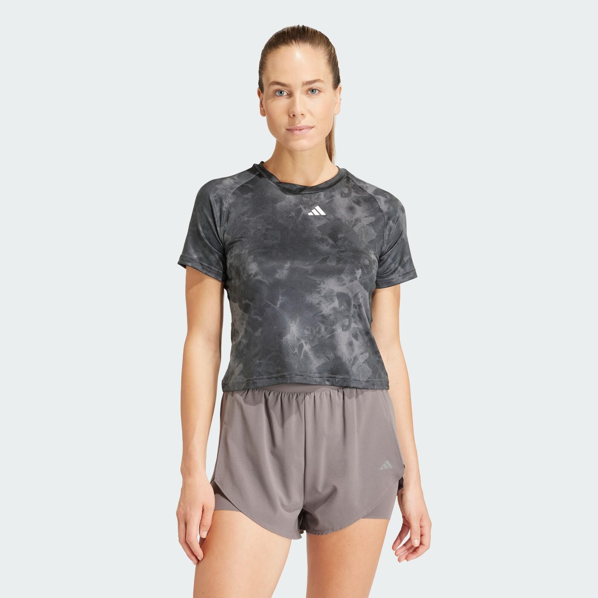 ADIDAS Train Essentials AOP Flower Tie-Dye Tee