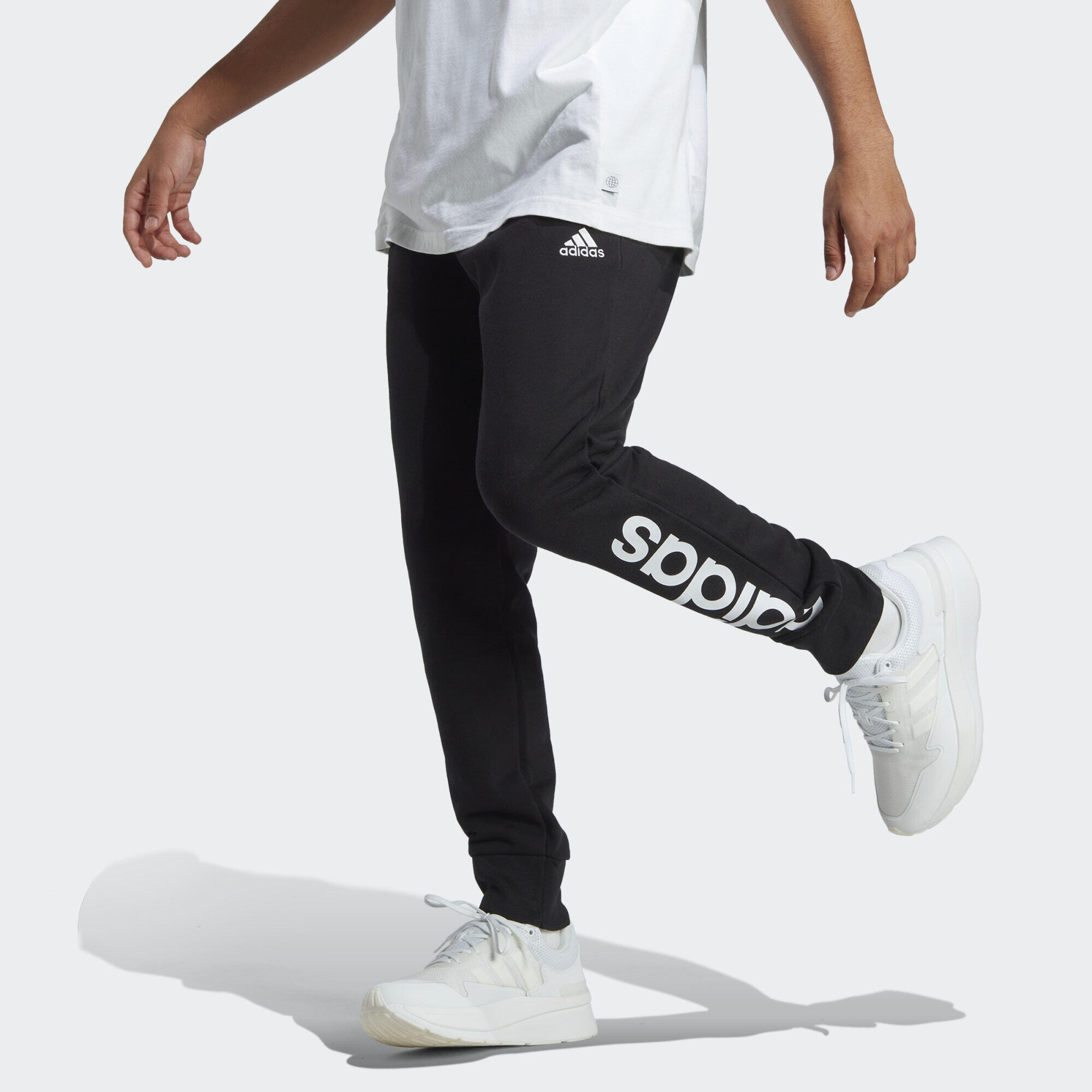 ADIDAS Pantaloni Essentials French Terry Tapered Cuff Logo