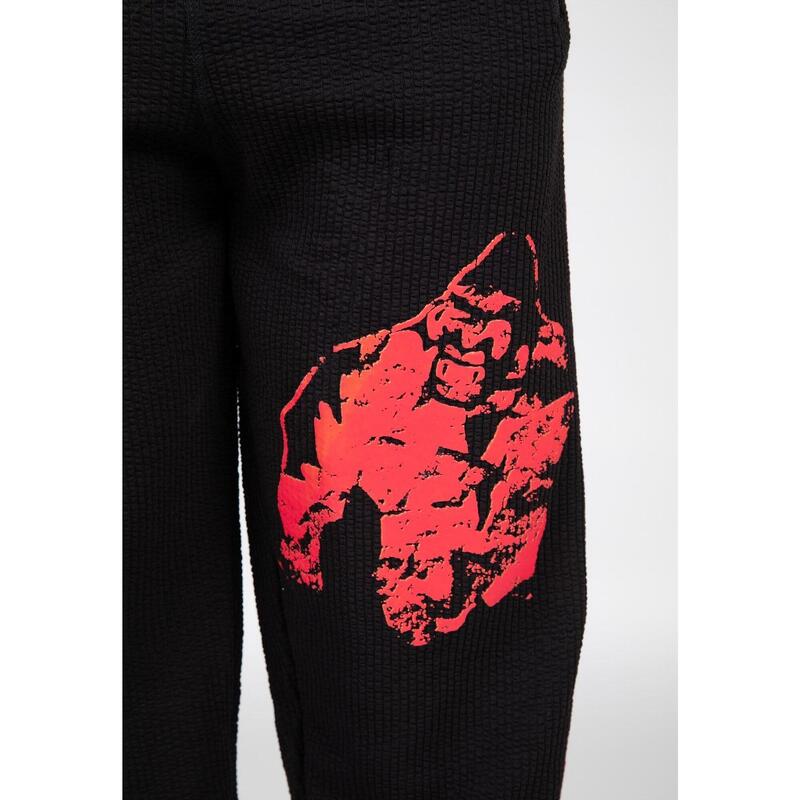 Buffalo Old School Workout Pants - Black/Red