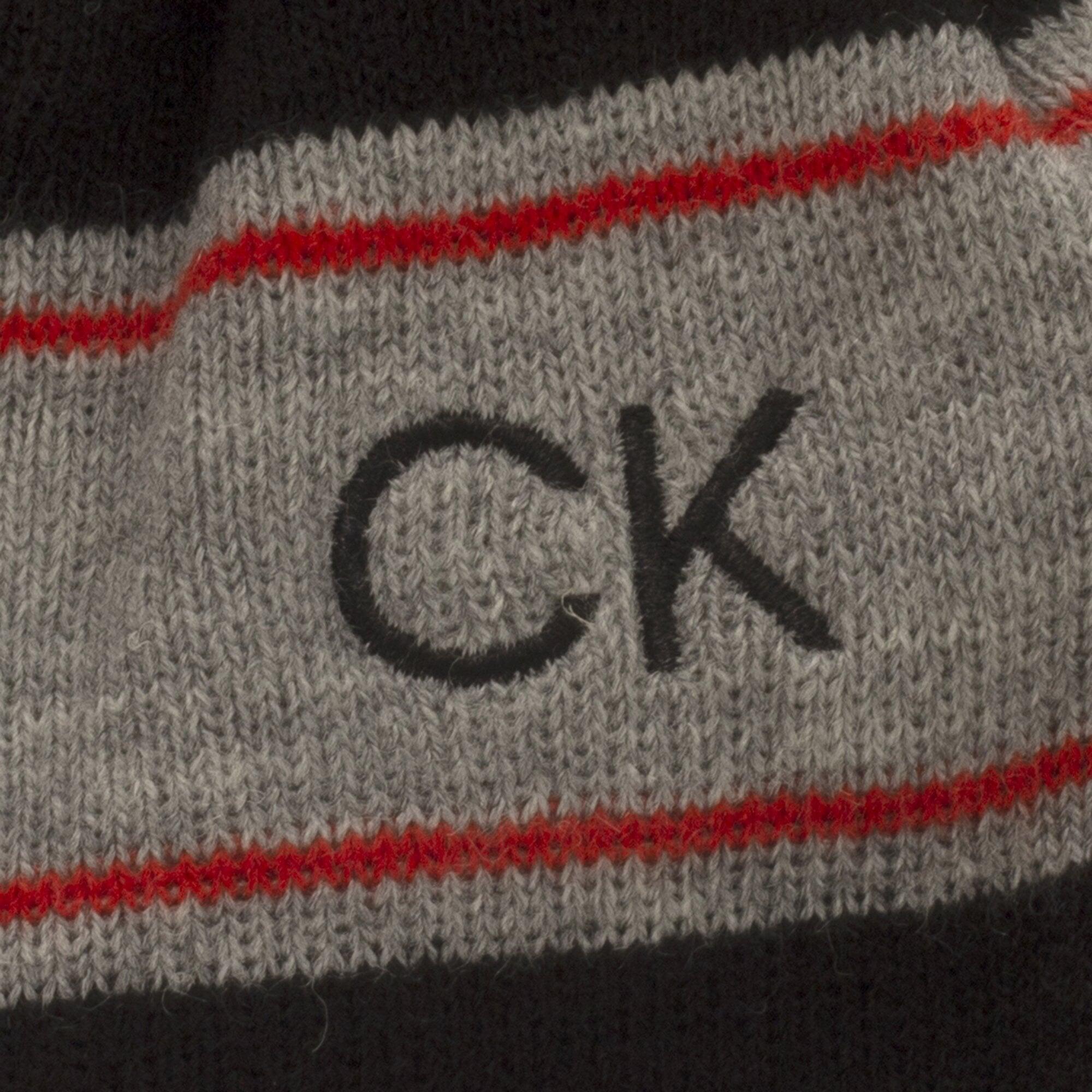 Calvin Klein Stripe Beanie Black - ONESIZE 3/6