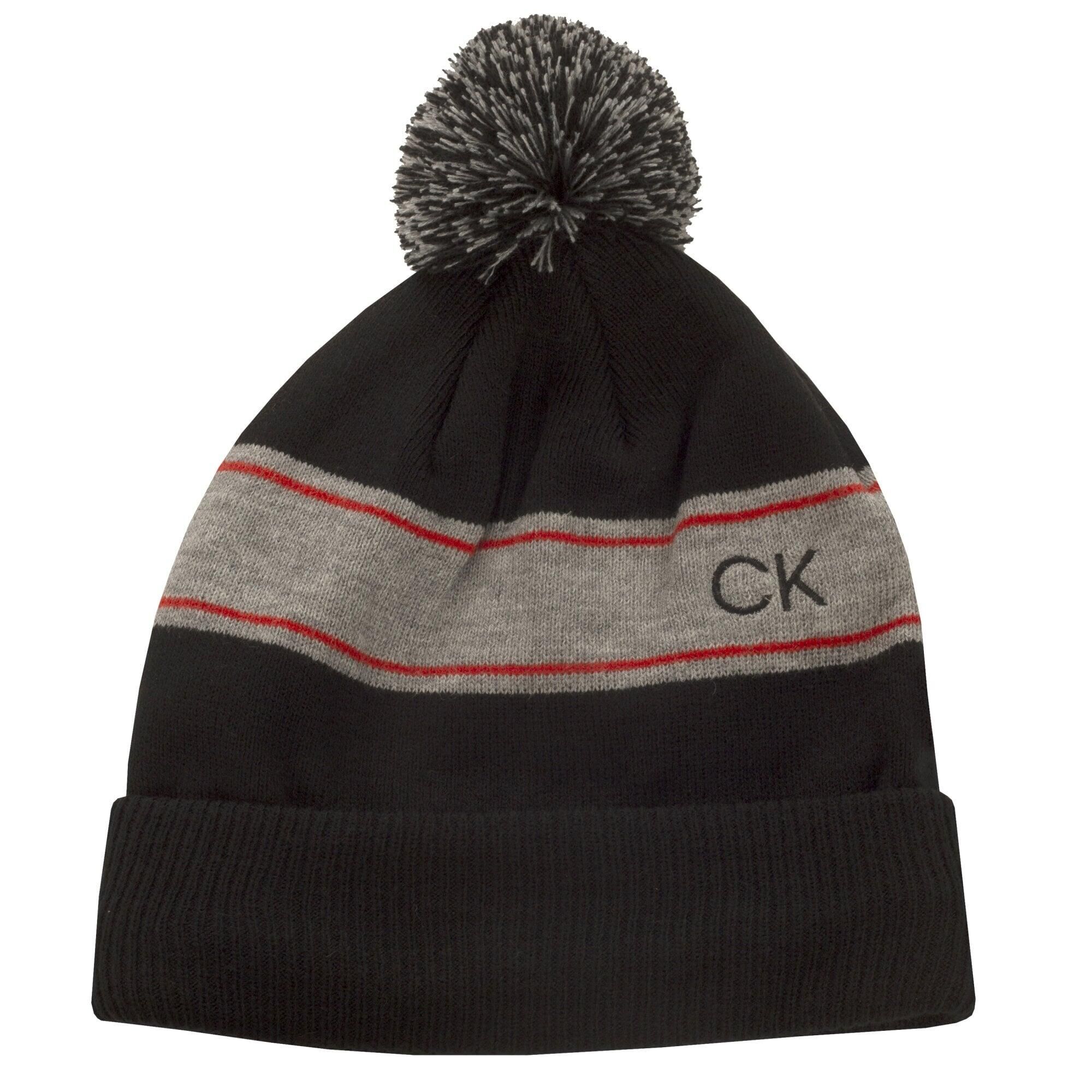 CALVIN KLEIN Calvin Klein Stripe Beanie Black - ONESIZE