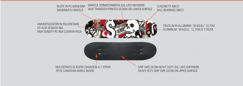 Skateboard Nextreme Street Pro Graffiti complet 2/6