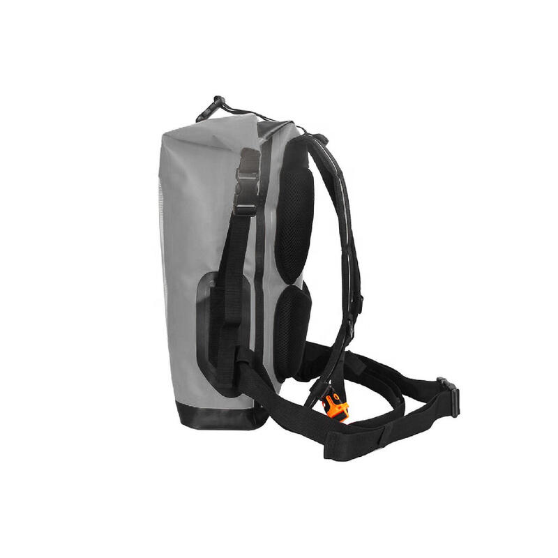 Rucsac impermeabil Maui & Sons Delux 30L, gri, 32 x 16 x 70 cm