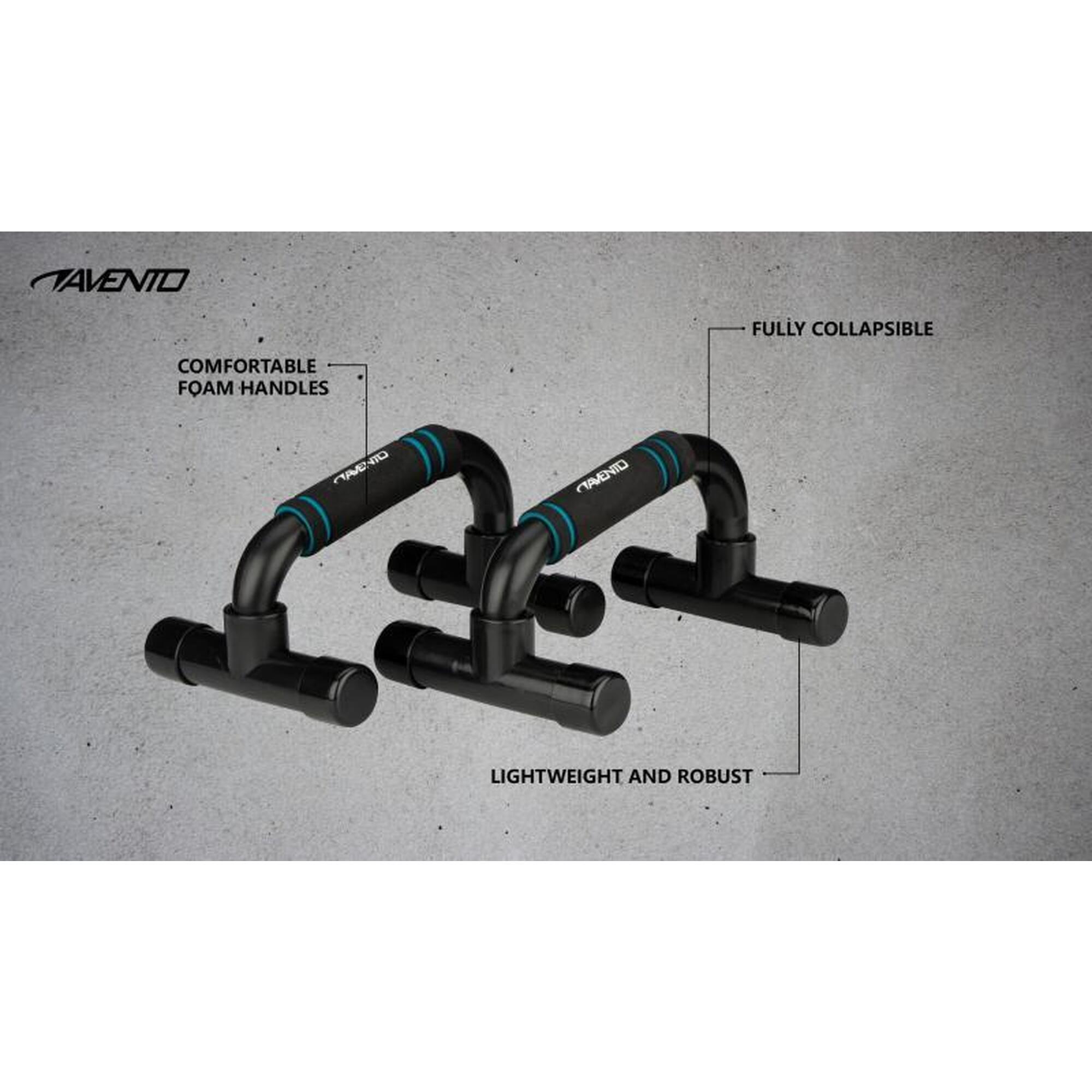 Mânere flotări Avento, Negru, material sintetic