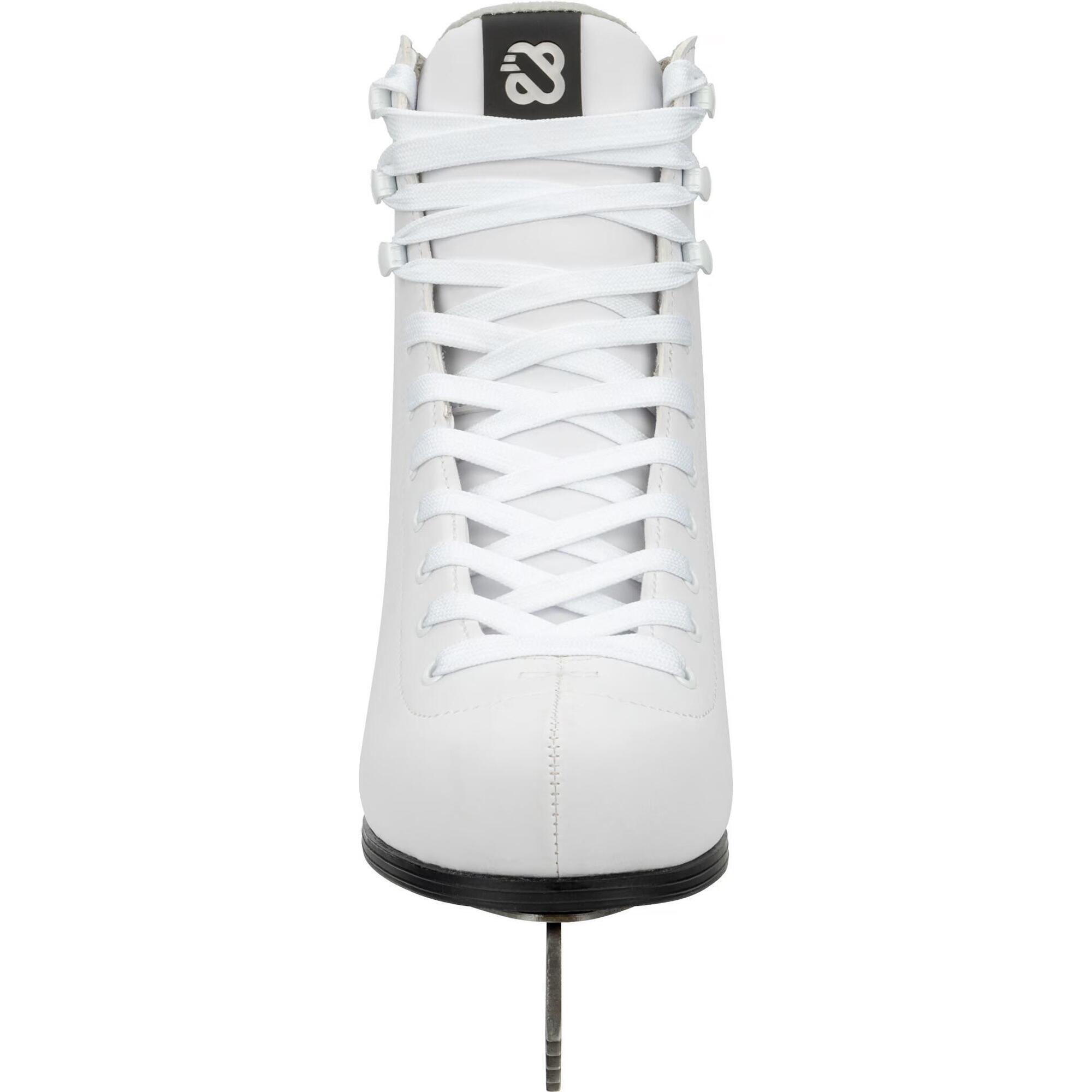 Patine damă Nijdam Spinderella Twirl, albe, 39