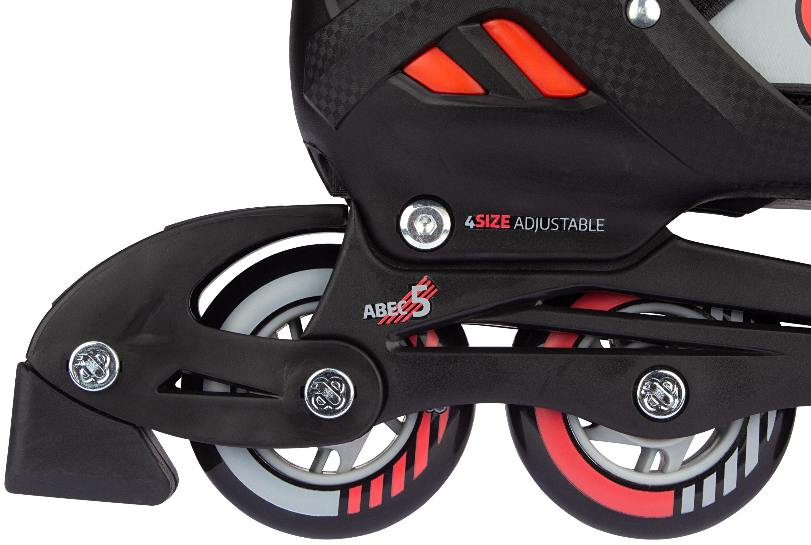 Nijdam - Red Raider - Combo Inline / Skate - Einstellbar 5/7