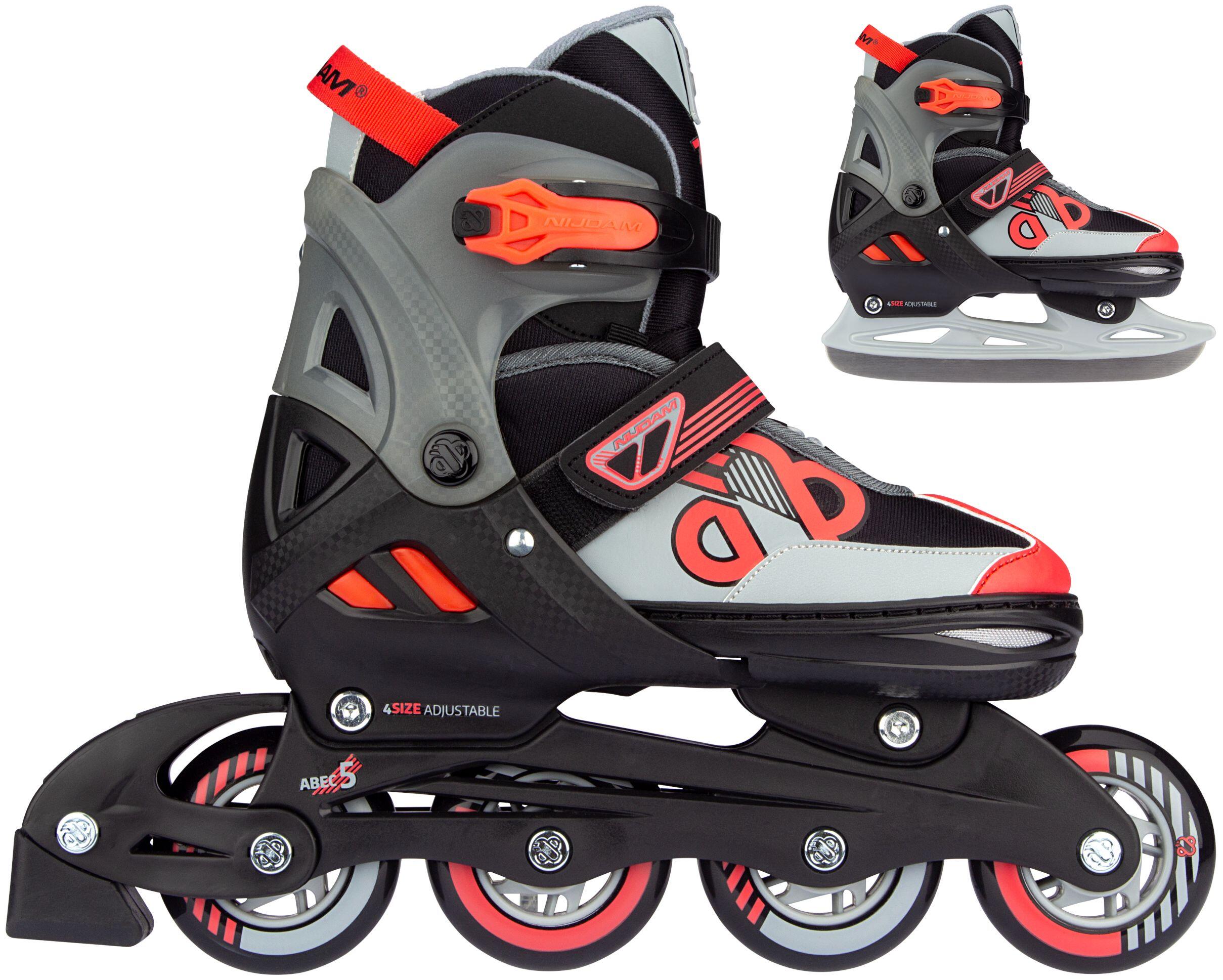 NIJDAM Nijdam - Red Raider - Combo inline / skate - Verstelbaar