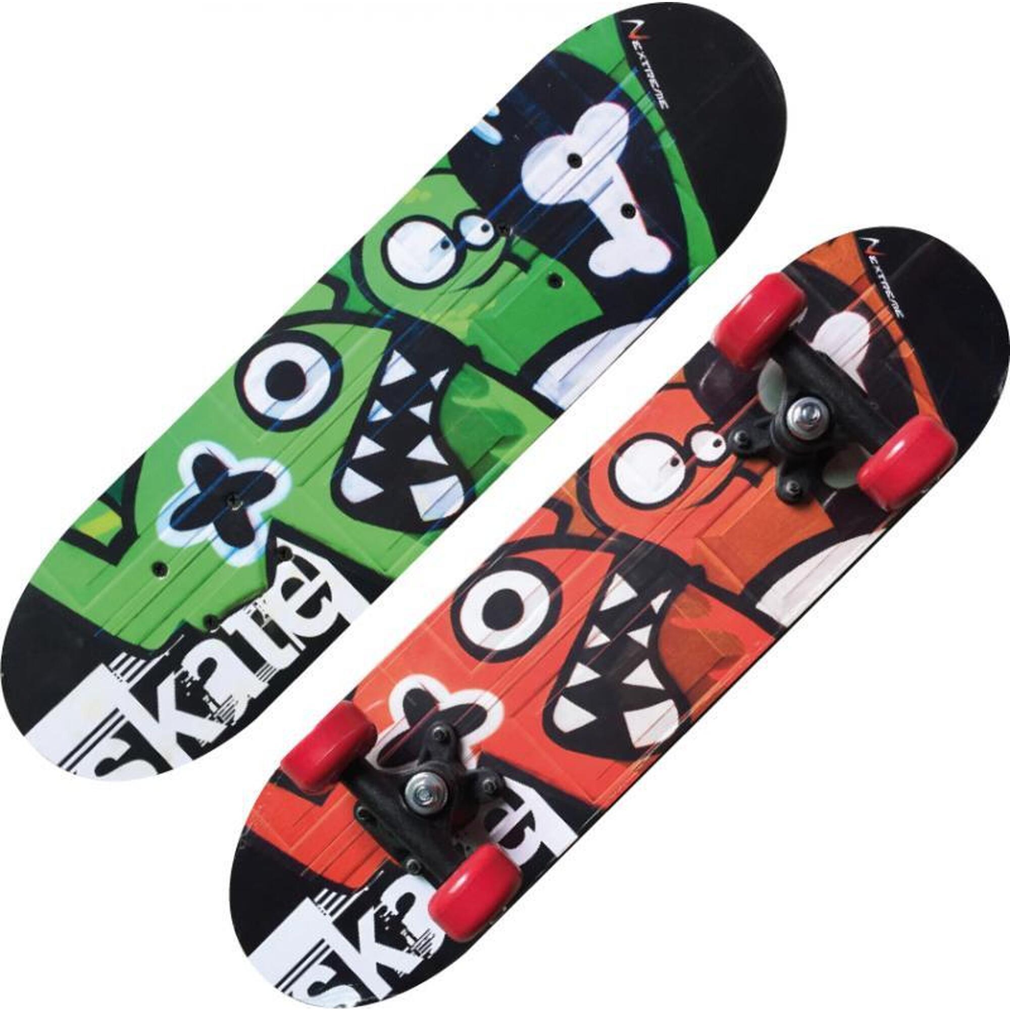 Skateboard Nextreme Tribe Monsters, Multicolor, uni