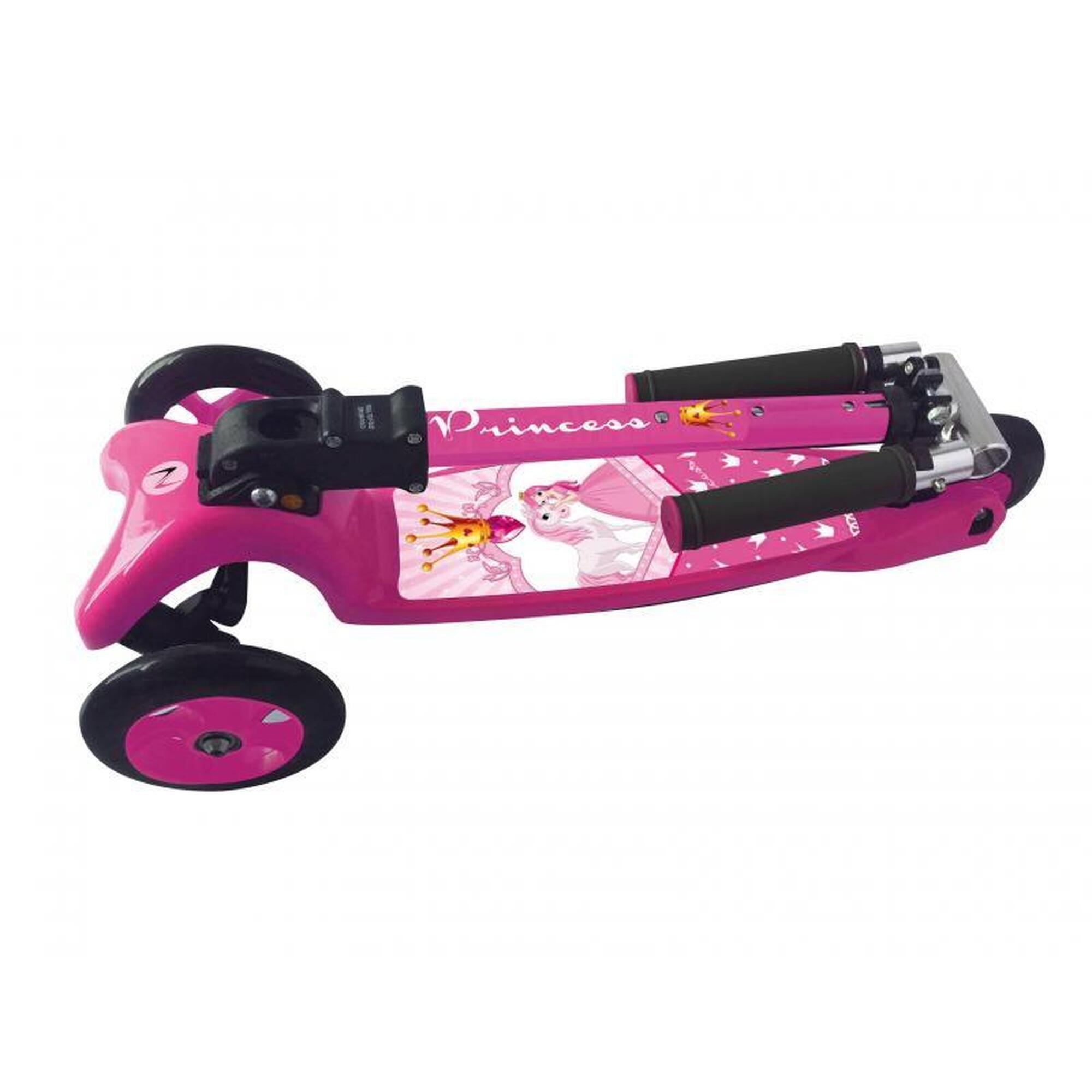 Trotinetă Nextreme Adventure Kid Princess, Roz/Negru, pliabilă