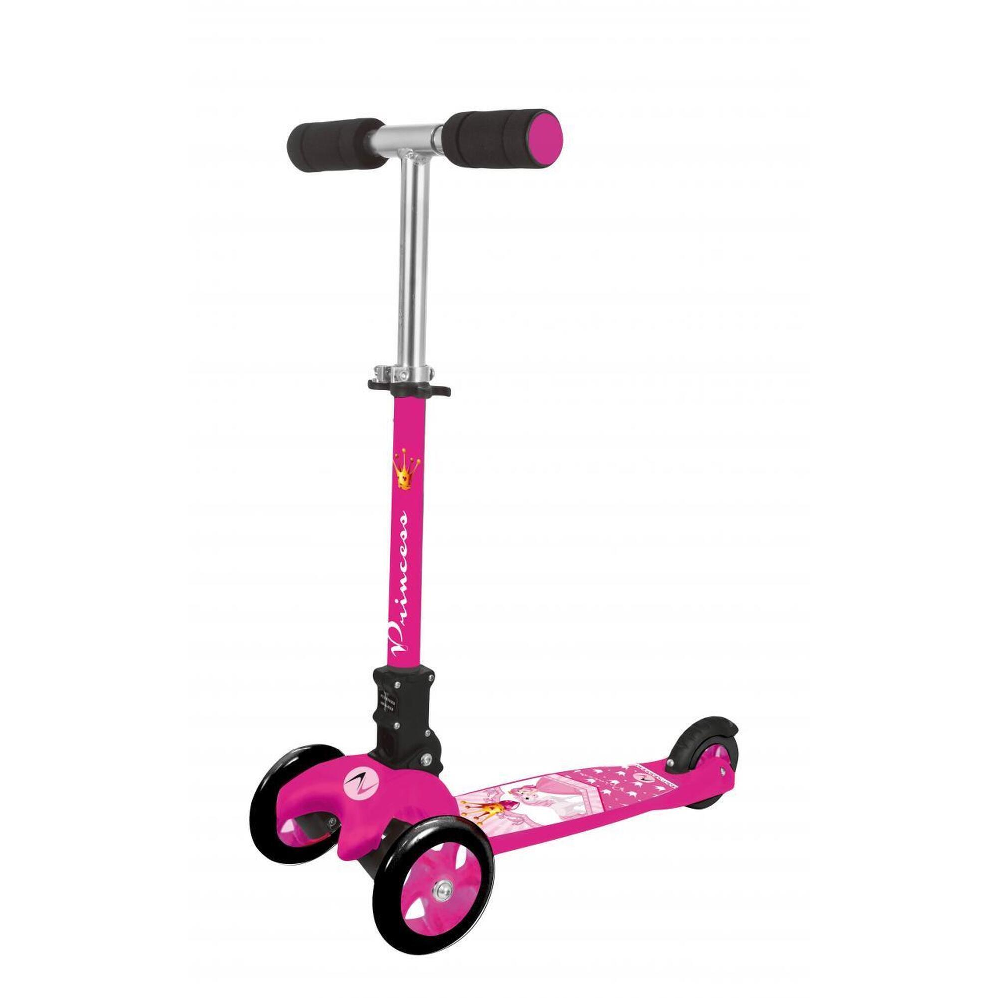 Trotinetă Nextreme Adventure Kid Princess, Roz/Negru, pliabilă