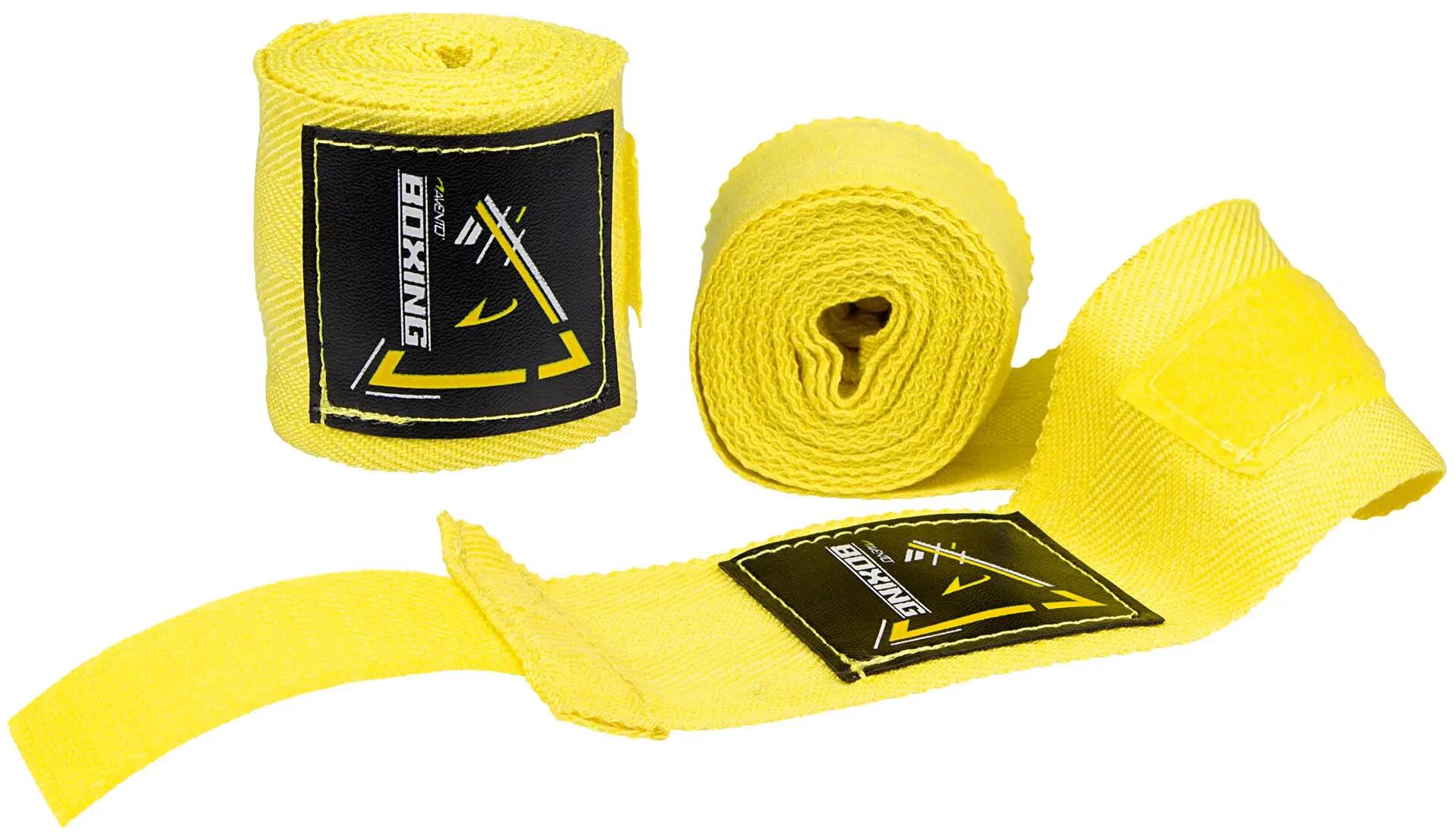 Fase box Avento, 250 cm, bumbac, Galben, 250 cm 3/5