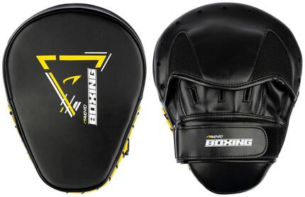 Ensemble de protections de boxe pour l'entraînement au combat - Noir/Jaune