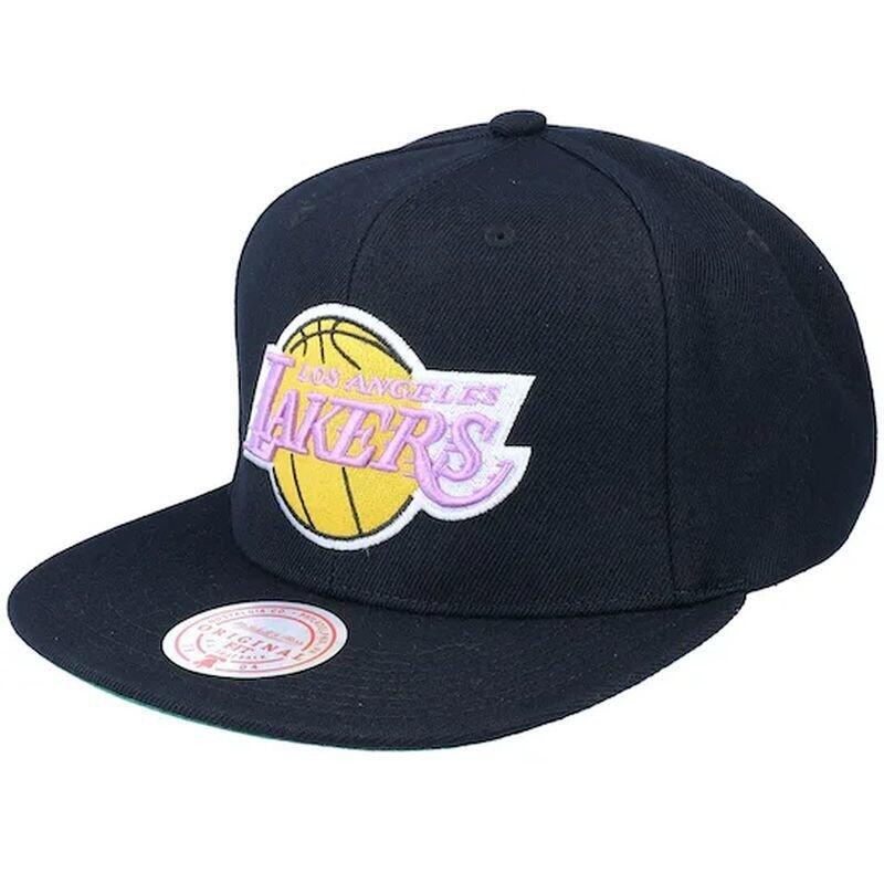 Czapka z daszkiem do koszykówki Mitchell & Ness NBA Los Angeles Lakers czarna