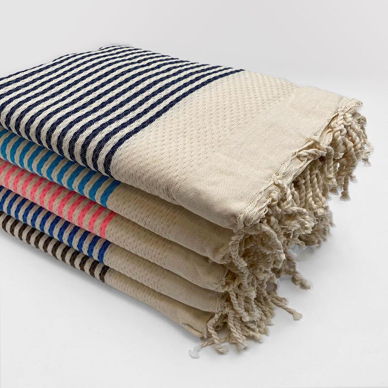 Fouta traditionnelle Yadara 100x200 190g/m² taupe