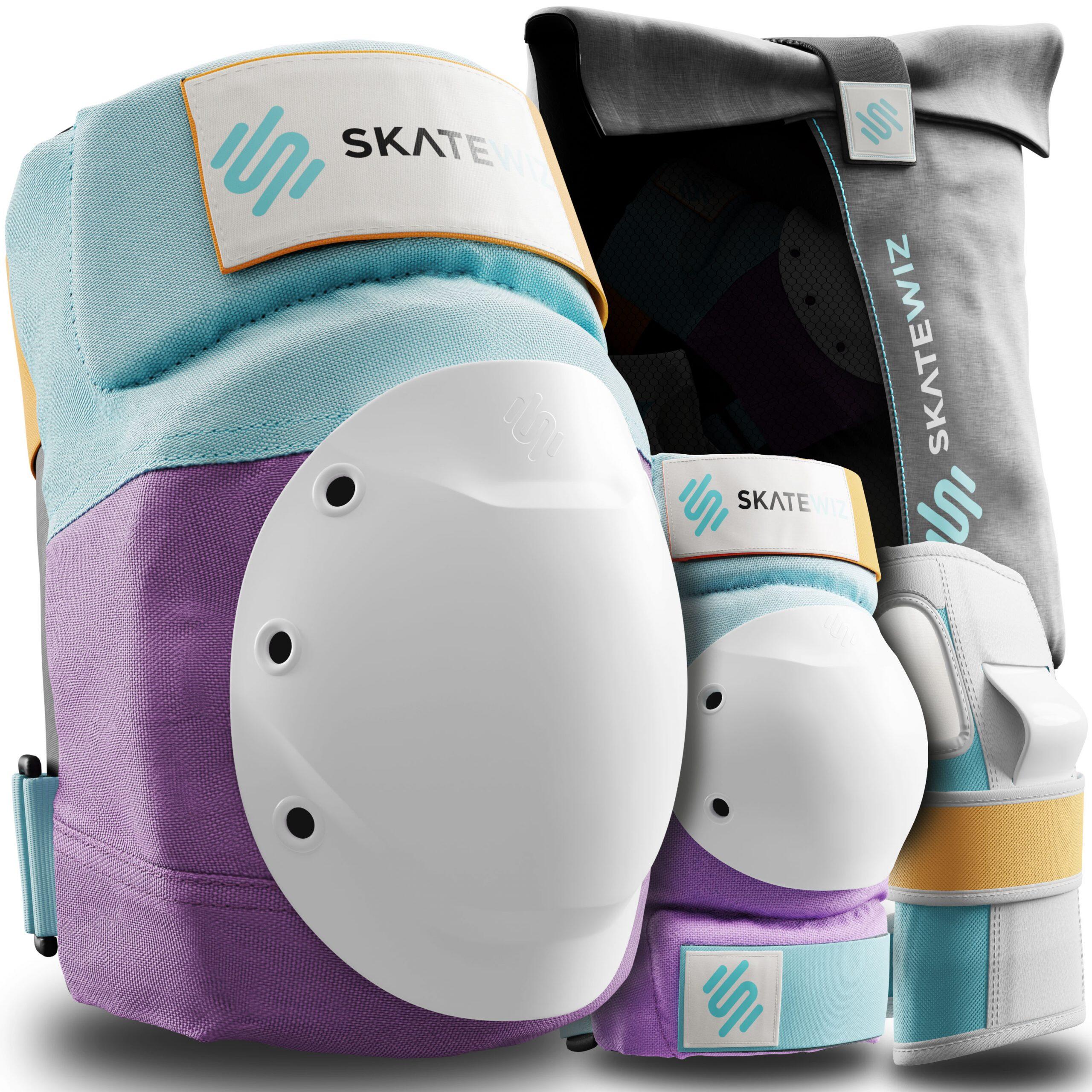 SKATEWIZ Schoner-Set Erwachsene Skateboard Rollschuhe Schlittschuhe Protektoren 3er Set