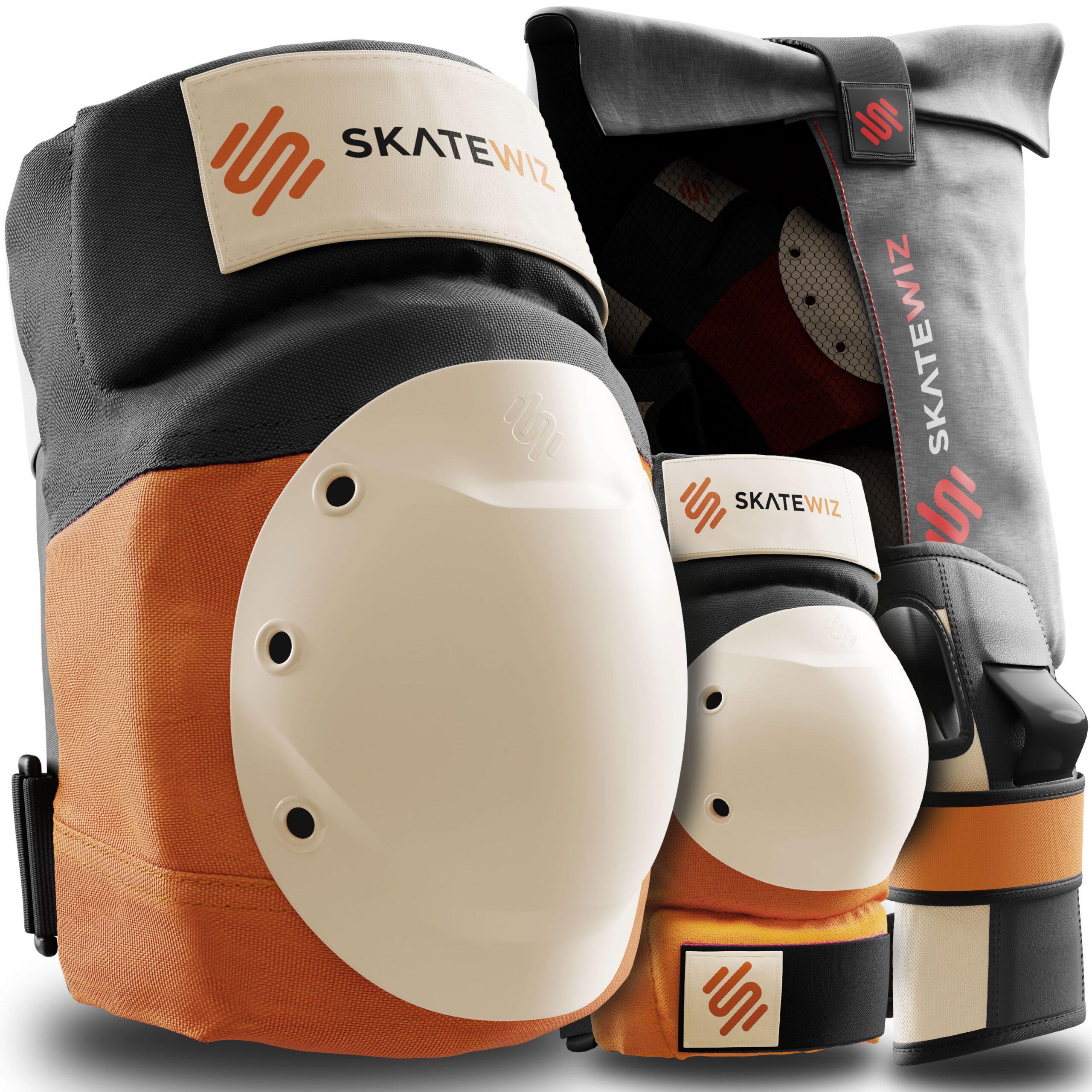 SKATEWIZ Schoner-Set Erwachsene Skateboard Rollschuhe Schlittschuhe Protektoren 3er Set