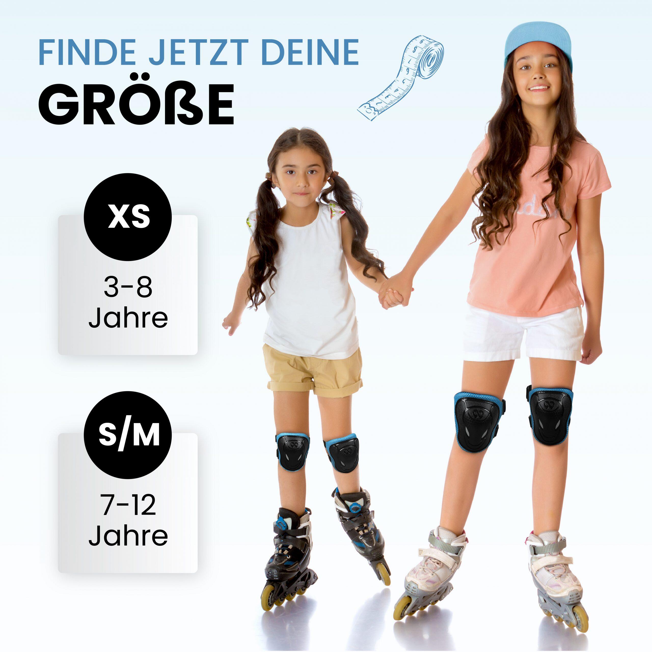 Protection Roller Enfant Coudiere Set de Protection 6pc pour Skate Enfant 5/7