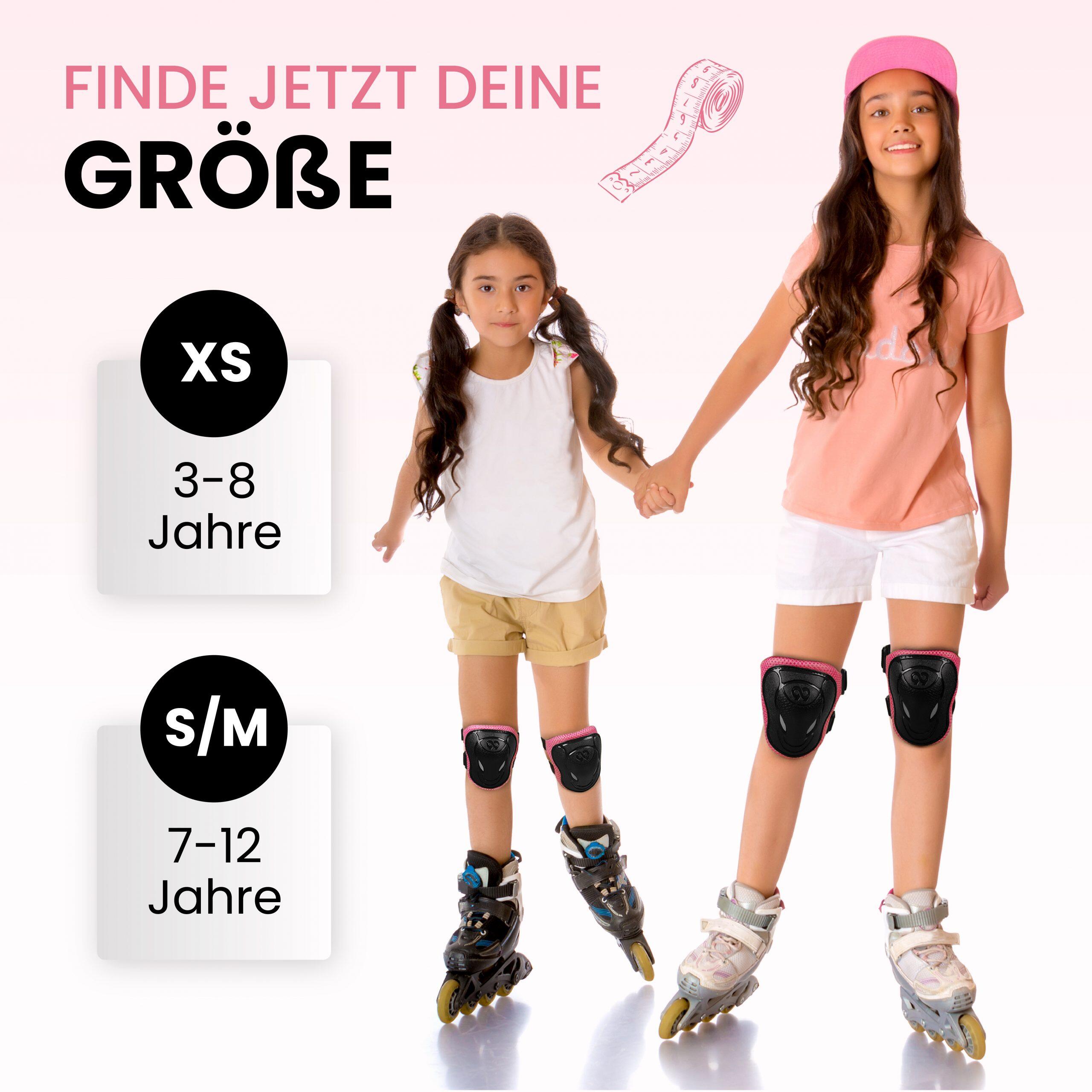 Protection Roller Enfant Coudiere Set de Protection 6pc pour Skate Enfant 5/7