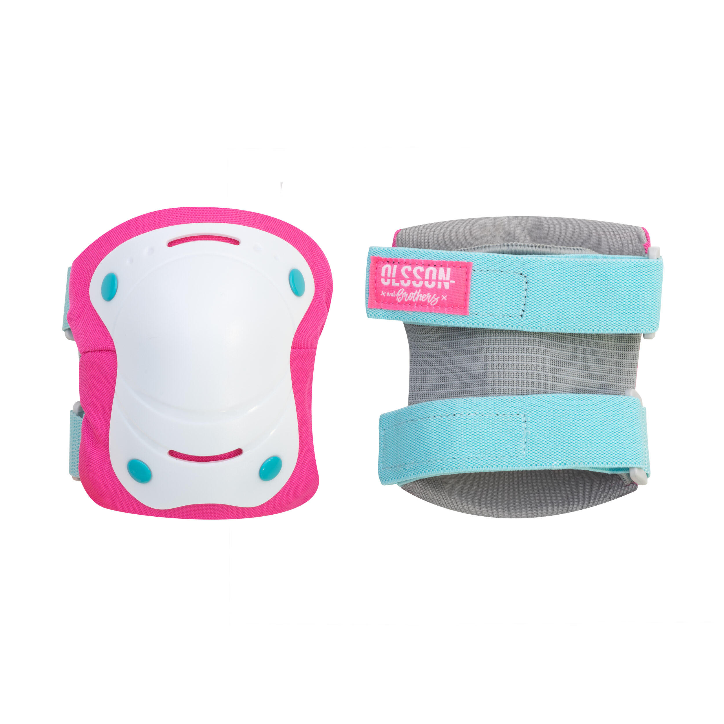 Kinderbescherming T.S/M ROZE/BLAUW voor inline skates, fietsen, rolschaatsen 3/5
