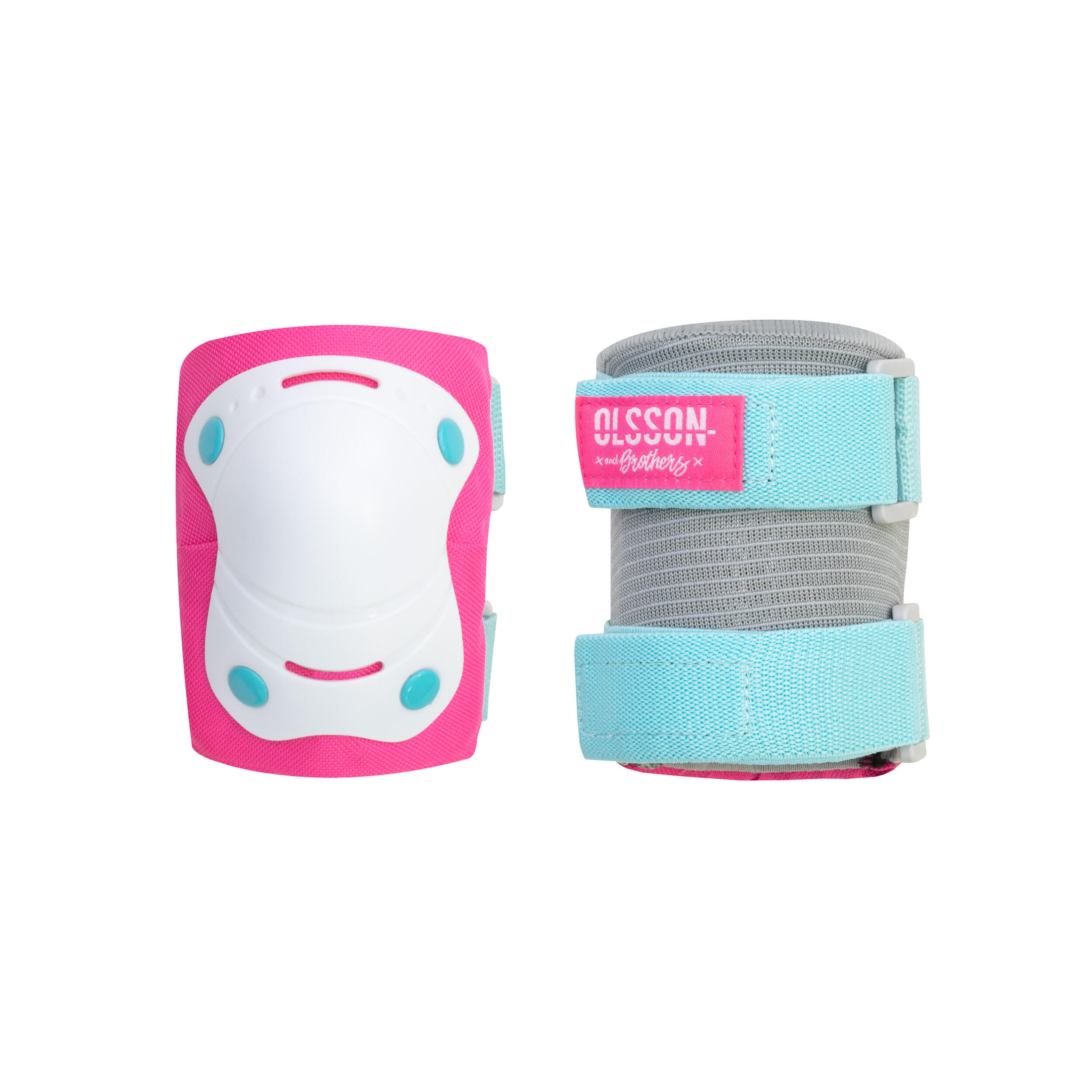 Protections Skates Kinder OLSSON XS/S rosa/blau 3/5