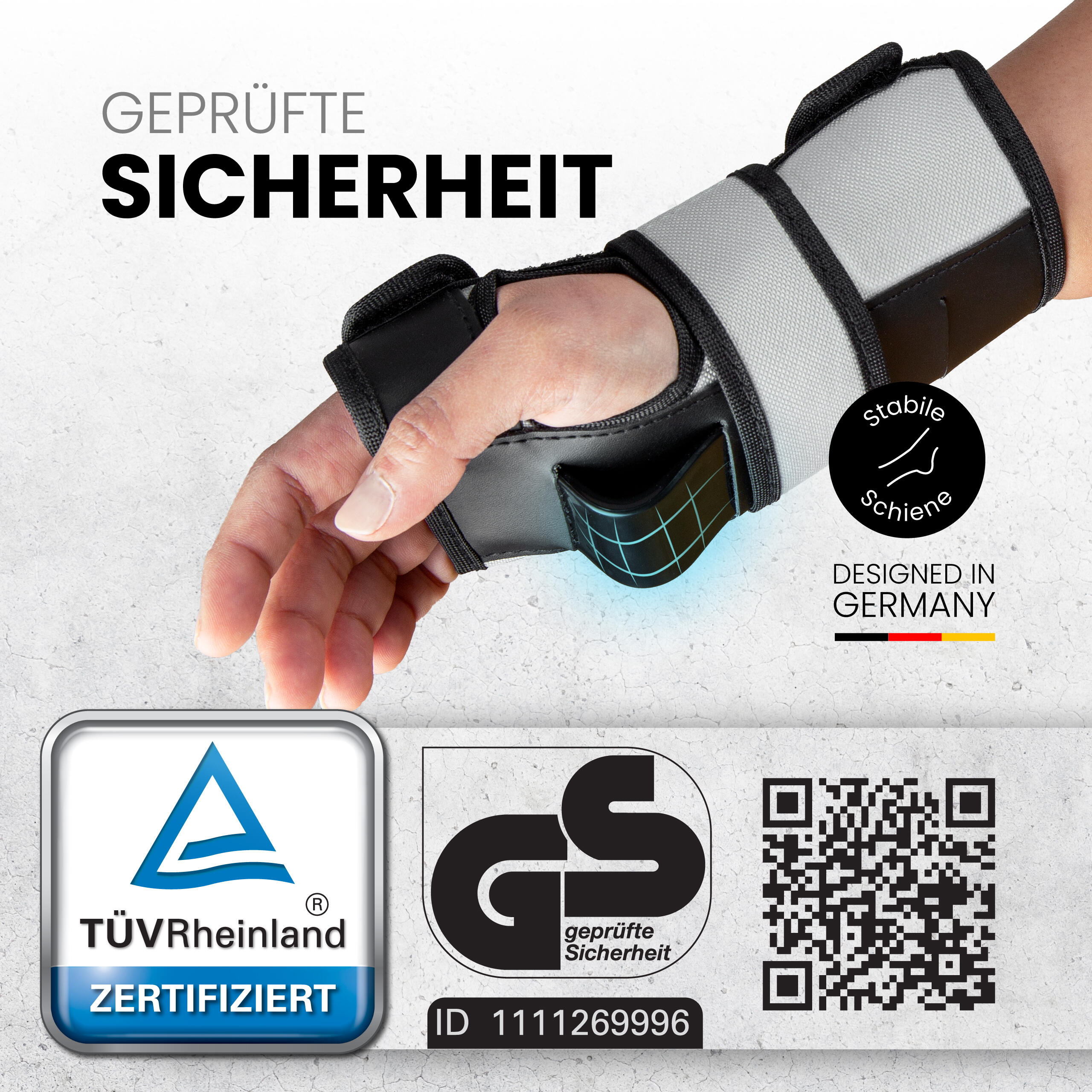 Schützer Set Protektoren Erwachsene Inliner TÜV - Ellenbogen, Knieschoner & Hand 2/4