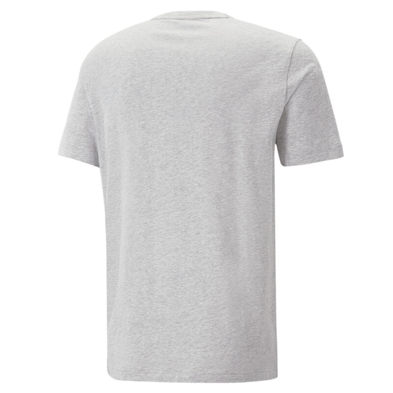 Camiseta Essentials+ con logotipo bicolor pequeño Hombre PUMA Light Gray Heather