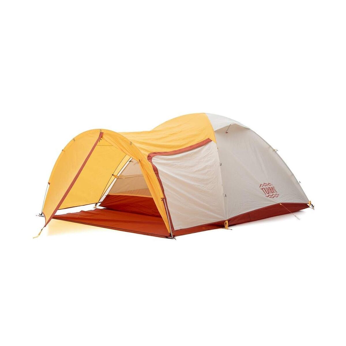 Borzhava XL 3 Alu - lichtgewicht tent - 3 persoons - Geel 2/5