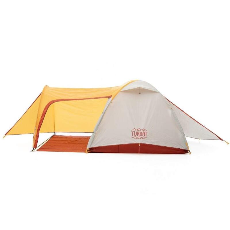 Borzhava XL 3 Alu - lichtgewicht tent - 3 persoons - Geel 1/5