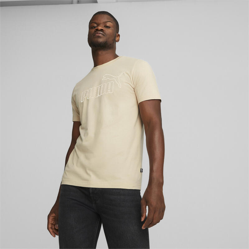 Camiseta Hombre Essentials Elevated PUMA Granola Beige