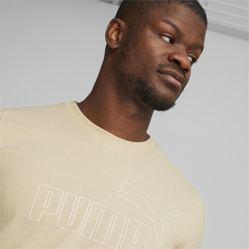 Camiseta Hombre Essentials Elevated PUMA Granola Beige