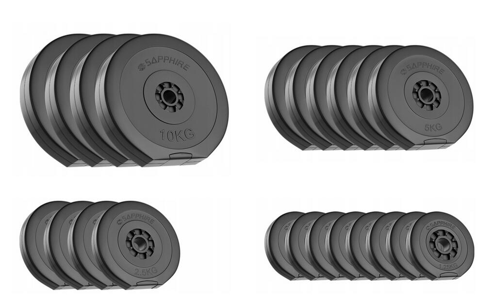 Zestaw kulturystyczny Sapphire SG 123kg z ławką XG-35 3/7