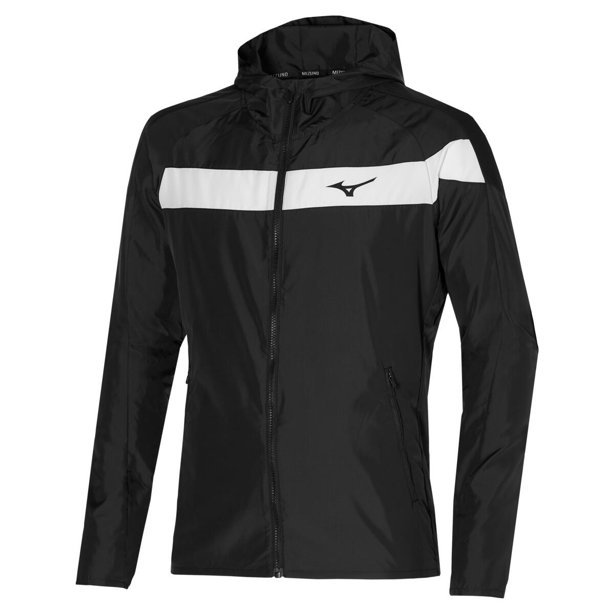 Mens Hooded Black Coat Jacket 1/3