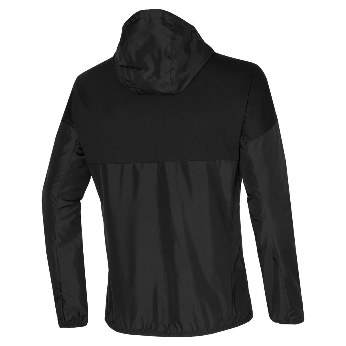 Mens Hooded Black Coat Jacket 2/3