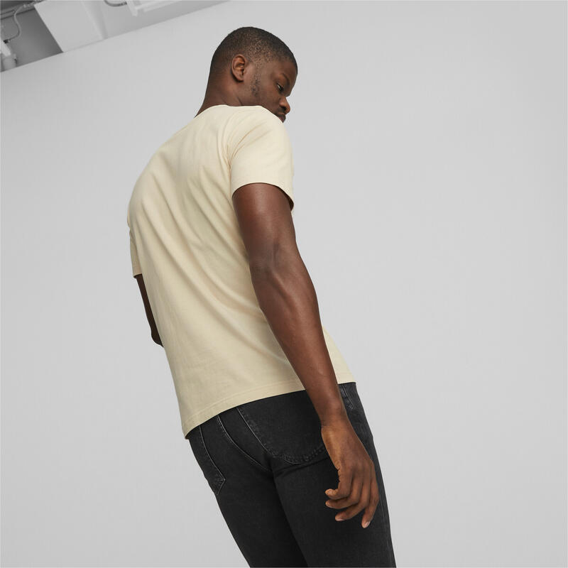 Camiseta Hombre Essentials Elevated PUMA Granola Beige